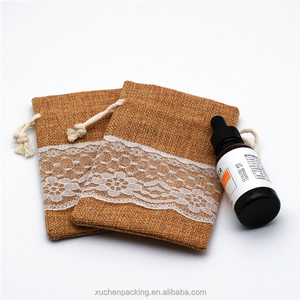 Décorations en <span class=keywords><strong>dentelle</strong></span> de luxe pochette à cordon de <span class=keywords><strong>jute</strong></span> pour Bracelets perlés emballage pochette organisateur d'huile essentielle de lin de <span class=keywords><strong>jute</strong></span> en toile de <span class=keywords><strong>jute</strong></span> - Product Image 5