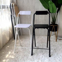 Dossier et siège en bois MDF de haute qualité et cadre en métal Chaises de bar pliables Tabourets de bar Chaises de fête Événement