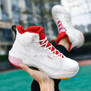 Nouvelles chaussures de sport athlétiques pour hommes, design graphique audacieux, mi-hautes, semelle intermédiaire en TPU, semelle en caoutchouc, lacets, confortables pour le basketball - Product Image 4