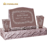 OEM ODM conception personnalisée prix de gros pierre tombale en granit avec vase pierre tombale pour tombes