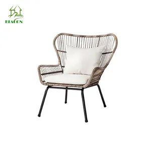 Cadeira moderna de boho, alta qualidade, pe ratan, cadeira de metal ao ar livre, sala de jantar, jardim, acústico, cadeira rattan, fornecedor