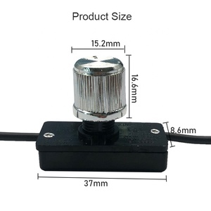 ZE-256A Licht Dimmer Lamp Draaischakelaar <span class=keywords><strong>Lo</strong></span>-Hi-Off 120V 500W Verstelbare Licht Dimmer Knop Schakelaar - Product Image 2