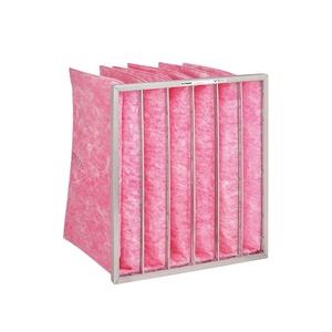 Filtre de poche à efficacité moyenne F7 en fibre synthétique et cadre en aluminium pour la purification des usines de transformation alimentaire - Product Image 1