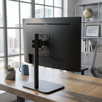 Nouveau support d'écran de bureau robuste avec base en acier, prend en charge les écrans de 14 à 43 pouces, capacité de charge de 15 kg, inclinaison réglable à 90 degrés