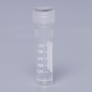 Tubos Criogénicos Yuwei Biotechnology de 1.25 ml, Fondo Plano, Graduados, de Plástico, para Recolección de Muestras, con Tapas, Paquete de 500 - Product Image 3