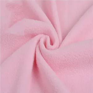 Yüksek kaliteli katı kumaş % 100% Polyester geri dönüşümlü kumaş yumuşak kalın naylon iplik kumaş giyim için uygun