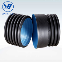 Máquina de fabricación de tubos de drenaje corrugado de doble pared de 200-800MM, extrusora de plástico Vertical para cojinete de bomba de tornillo PE/PP HDPE PLC