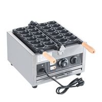 Nouvelle machine à gaufres électrique commerciale en forme d'œuf, 12 pièces, en acier inoxydable 304, revêtement antiadhésif, chauffage rapide, commande par bouton-poussoir