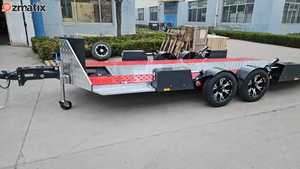 Hydraulic Lift <strong>Trailer</strong> Galvanized Steel Low-Bed <strong>Trailer</strong> with Full Hydraulic System | CE/DOT Certified Car <strong>Trailer</strong> - Product Image 3