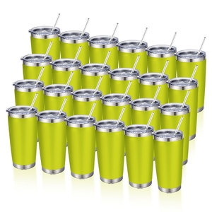 Tasses à gobelet enduit de poudre de 20 <span class=keywords><strong>oz</strong></span> <span class=keywords><strong>café</strong></span> bouteille <span class=keywords><strong>d</strong></span>'eau isolée à double paroi personnalisée en acier inoxydable gobelet vierge en vrac - Product Image 1