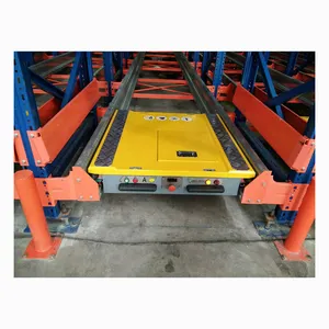 Kho Kinh Tế RGV Shuttle Pallet Shuttle Rack Hệ Thống Thiết Bị Đường Sắt Hướng Dẫn Phương Tiện Để Lưu Trữ Kho Tự Động