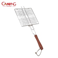 COOKBEST Outil de barbecue portable en acier inoxydable Spatule chromée pour nettoyer les bâtons de fer avec sac PP Cuisine et camping