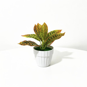 Paulon Artificial Green <b>Plant</b> 16cm High Plastic Desk Decor Office Home Decoration <b>Potted</b> <b>Plant</b> - Product Image 5
