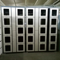 Casier à colis intelligent pour appartement/bureau/supermarché Accès sans contact via l'identification faciale/empreinte digitale/code QR APP Gestion à distance
