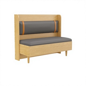 Sofá de Madera Maciza Comercial Personalizado de Alta Calidad Moderno para Muebles de <span class=keywords><strong>Restaurante</strong></span>, <span class=keywords><strong>Restaurante</strong></span> de Comida Rápida - Product Image 3