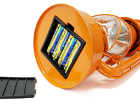 Lampe de camping LED rétro à 6 couleurs, alimentée par 4 piles AA, à gradation progressive, pour la décoration de camping et les situations d'urgence