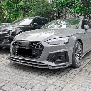 Splitter Spoiler paraurti anteriore ABS per 2021-2025 <span class=keywords><strong>Audi</strong></span> <span class=keywords><strong>A5</strong></span> S5 <span class=keywords><strong>F5</strong></span> 8 w6 S-Line Sportback coupé, protezione e stile - Product Image 6