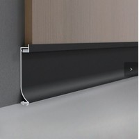 Plinthe LED en aluminium sans joint avec design
