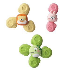 Jouets à ventouse sur le thème des animaux, lot <span class=keywords><strong>de</strong></span> 3 fidget spinners sensoriels avec éléments <span class=keywords><strong>de</strong></span> dentition - Product Image 1
