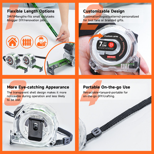 Cinta Métrica <span class=keywords><strong>Fluorescente</strong></span> <span class=keywords><strong>de</strong></span> Acero Inoxidable AIRAJ <span class=keywords><strong>de</strong></span> 7.5 Metros, 25mm <span class=keywords><strong>de</strong></span> Ancho, Alta Precisión, Resistente al Agua y al Desgaste - Product Image 6