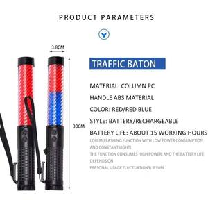 Verkeersstok Led Flitsende <span class=keywords><strong>Stick</strong></span>, Nachtweg Noodlat-Bediende Handheld Batterij Stijl Fluorescerende <span class=keywords><strong>Stick</strong></span> - Product Image 3