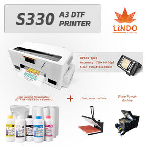 Impresora de Inyección de Tinta DTF A3 Lindo S-330 Nueva con Cabezal Dual XP600, Totalmente Automática, Multicolor, Acero Inoxidable, 1 Año de Garantía - Product Image 2