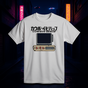 เกรทอีสเทิร์น เอ็นเตอร์เทนเมนท์ คาวบอยบีบอปเสื้อยืดผู้ชายแขนสั้นผ้าฝ้าย 100% ทรงปกติพิมพ์ลายด้านหน้าแบบลำลอง - Product Image 2