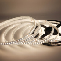 Ruban LED flexible haute luminosité 240 LED/m, étanche IP67, 50 m, blanc chaud bleu 6000K, DC12V/24V, bande LED 2835