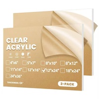Plaque en acrylique coulé de haute qualité, épaisseur 3 mm, 5 mm, 8 mm, transparente, en PMMA, panneau en plastique plexiglas pour découpe laser, signalétique et affichage