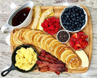 Support de présentation multifonctionnel en bois pour brochettes de fruits, brochettes en bambou pour cocktails
