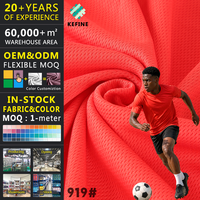 Tissu en maille respirant à séchage rapide 150 GSM, 100 % polyester extensible, pour vêtements de sport, t-shirts, impression par sublimation