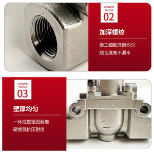 BONDON Stainless Steel High-Temperature <b>Solenoid</b> Valve 2-Way 2-Position Piston Type Corrosion-Resistant High-Pressure Safety - Product Image 4