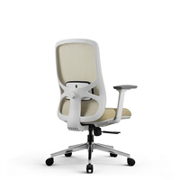 Silla de Oficina Ergonómica Contemporánea con Reposabrazos Ajustables en 3D, Giratoria, con Malla y Tela para Uso en Talleres y Oficinas