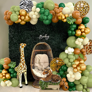 <span class=keywords><strong>Jungle</strong></span> Animal Ballon Guirlande Arc Kit 1er <span class=keywords><strong>Anniversaire</strong></span> Fête <span class=keywords><strong>Décoration</strong></span> Enfants Garçon Baby Shower Safari Décor Latex Ballons - Product Image 6