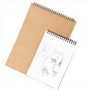 Cuaderno de Dibujo BOMEIJIA A3 A4 A5 con Cubierta Marrón, 30 Hojas, 120g, Diario de Pintura, Bloc de Dibujo en Blanco para Estudiantes - Product Image 2