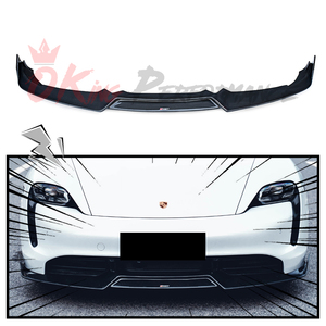 Lèvre avant en fibre de carbone <span class=keywords><strong>Taycan</strong></span> pour <span class=keywords><strong>Porsche</strong></span> <span class=keywords><strong>Taycan</strong></span> <span class=keywords><strong>Turbo</strong></span> <span class=keywords><strong>S</strong></span> 2019-2023 - Product Image 1