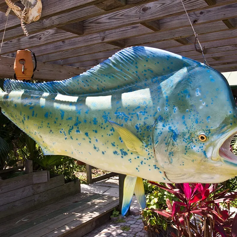 Outdoor Garden Decoration High Quality Giant animal Resin fiberglass fish sculpture for sale