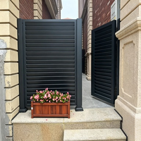 Clôture à persiennes en aluminium sur mesure OEM/ODM, étanche et résistante au vent, pour cour résidentielle – Approvisionnement direct usine