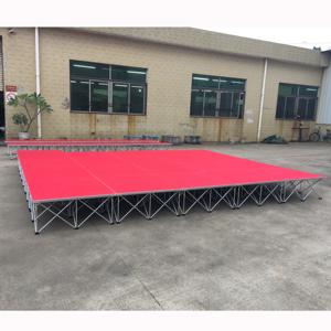Plataforma de Escenario Portátil de Aluminio Ligero de 4x4 pies con Fácil Montaje, Certificación CE, para Eventos - Product Image 4
