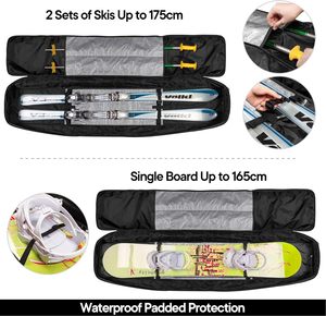 Free sample Custom <b>Wheeled</b> Padded Snowboard <b>Bag</b> Ultimate Double - Premium High End Double Roller Travel <b>Bag</b> - Product Image 2