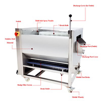 Industriële gember-aardappel-cassave-wortelen-radijs-wasser-schiller-groentewasmachine
