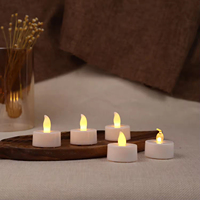 Bougies de Noël chauffe-plat LED sans flamme cire de paraffine blanche chaude avec batterie incluse nouveau Design lampe de décoration de la maison