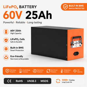 Batterie LiFe de qualité supérieure 60V/64V 25Ah 1C 1600Wh, longue durée de vie, écologique, fiable, pour vélos électriques et trottinettes électriques LFP4850, prix d'usine - Product Image 2