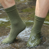 Chaussettes imperméables pour hommes et femmes, 3 couches respirantes en nylon et élasthanne, mi-mollet, pour la randonnée, le trekking, la pêche, les sports, logo personnalisé
