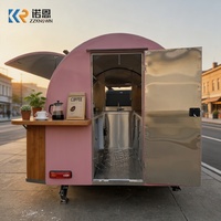 Remorque à café commerciale entièrement équipée, café mobile, remorque alimentaire avec cuisine personnalisée pour la vente de rue