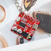 Porte-clés créatif DIY en circuit électronique, mini PCB, pendentif gadget technologique pour les fans d'informatique, les geeks, les hommes, les garçons, cadeau