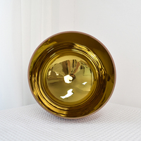 Bol chantant en cristal d'alchimie dorée, bol de bain sonore en quartz naturel, instruments de guérison sonores faits à la main, méditation, yoga