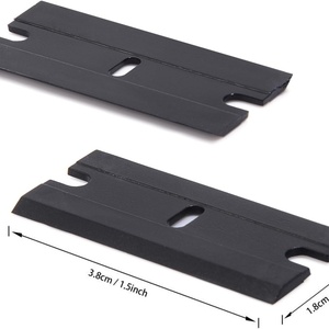 <b>Plastic</b> Scraper Single <b>Edge</b> Razor Blade Double,<b>Edged</b> <b>Plastic</b> Razor Scraper Blades - Product Image 1