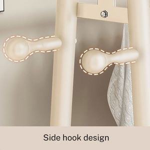<span class=keywords><strong>Porte</strong></span>-vêtements autoportant en métal blanc pour présentation en boutique - Product Image 3