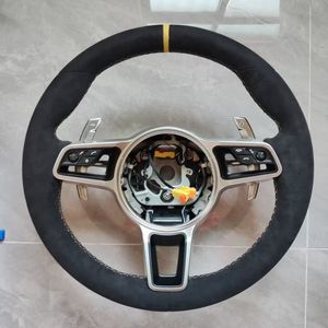 Volante Deportivo de Cuero Negro de 3 Radios Estándar para Modelos Porsche Panamera Cayenne <span class=keywords><strong>Macan</strong></span> 718 911 918 997 991 970 971 Boxster - Product Image 3